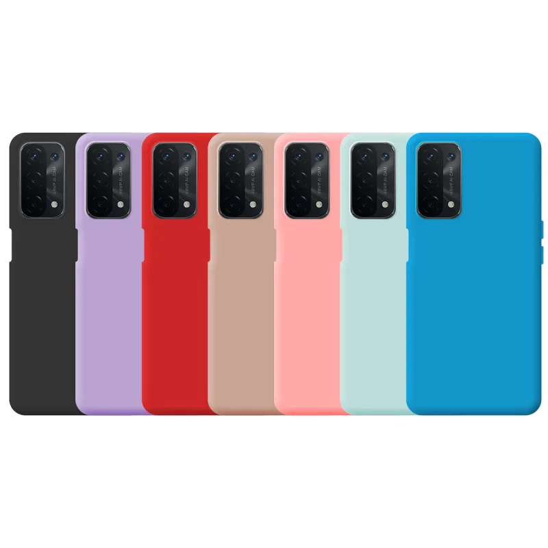 Capa Apokin para Oppo A74 5G Silicone Macio Azul - Imagem 1