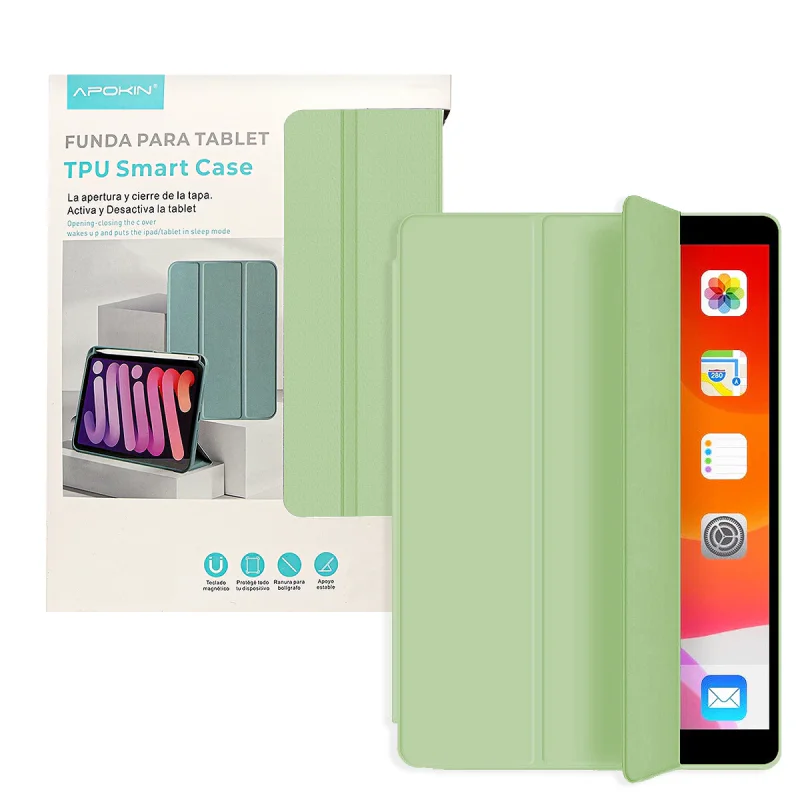 Capa Smart Case Apokin V2 para iPad Pro 13 2024 com Suporte para Lápis Rosa Claro - Imagem 6