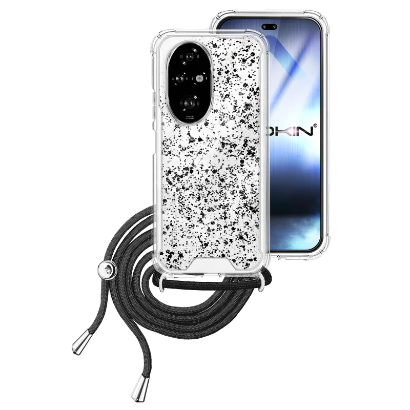 Capa Apokin para Honor 200 Gel Transparente com Cordão Preto - Imagem 5