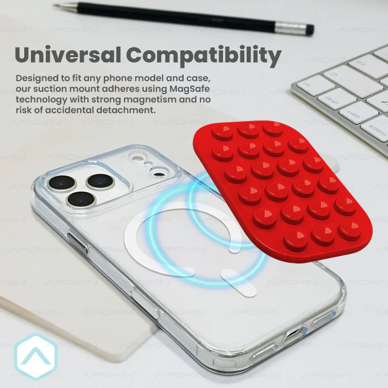 Suporte de Ventosa Apokin com MagSafe para Telemóvel 9 - Imagem 2