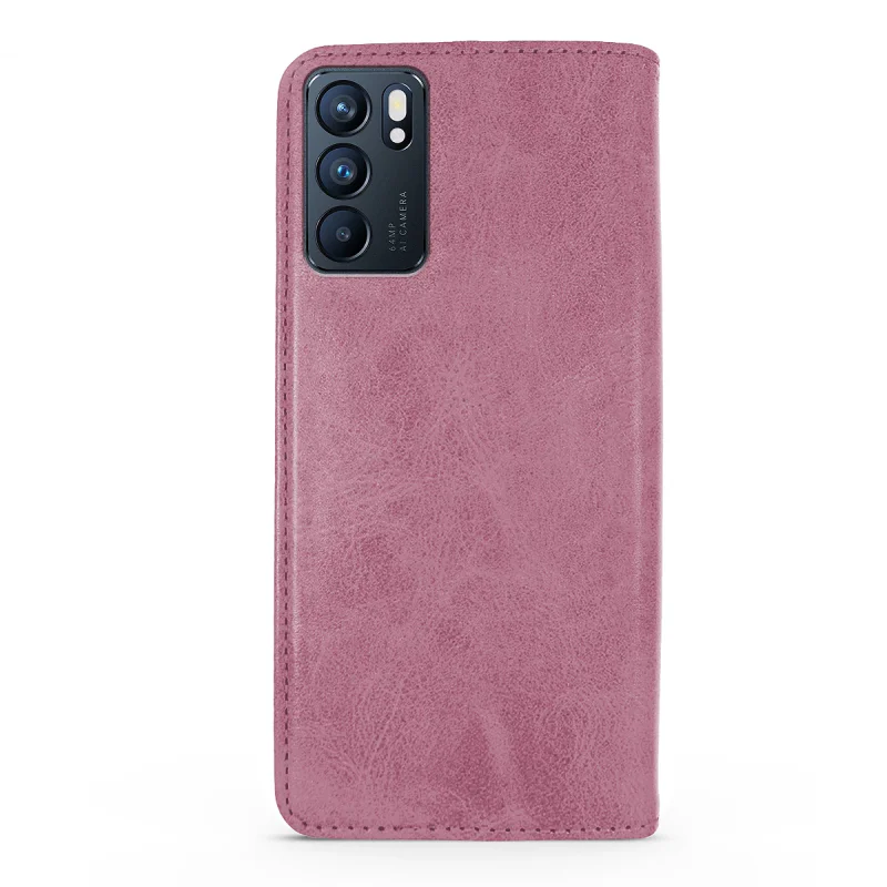 Capa Apokin para Oppo Reno 6 em Pele Sintética com Porta-cartões Preto - Imagem 5