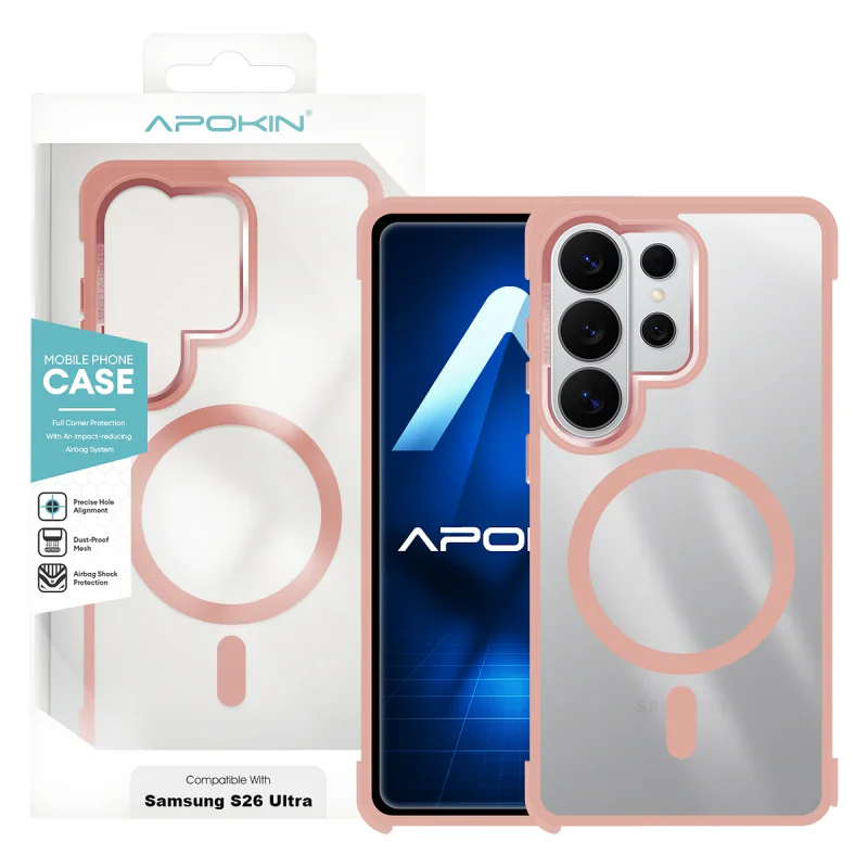 Capa Apokin para Samsung Galaxy S26 Ultra em Silicone Premium com MagSafe Variedade de cores - Imagem 4