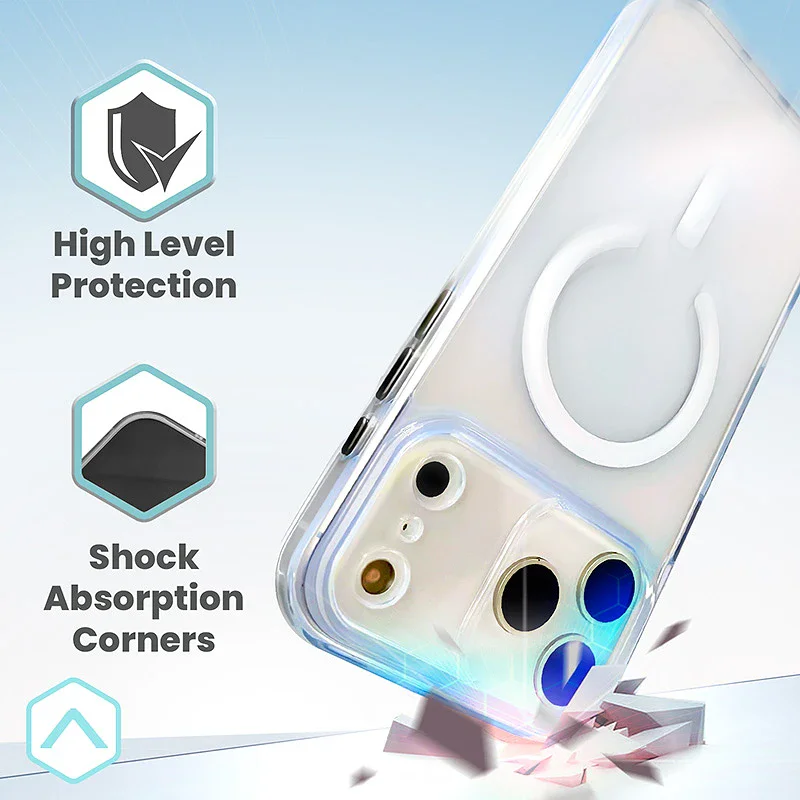 Capa Apokin Mate com MagSafe para iPhone 17 Pro Transparente - Imagem 4