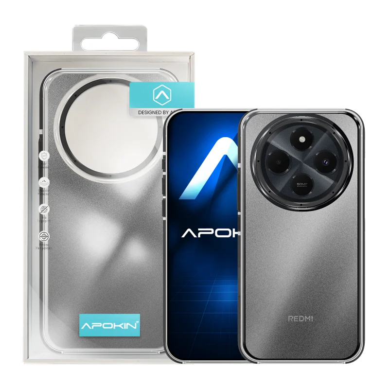Capa Apokin Xiaomi Redmi 14C com Brilho Preto - Imagem 2