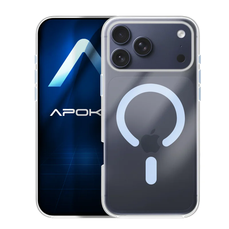 Capa Acrílica Apokin para iPhone 17 Pro Max / 18 Pro Max com MagSafe Laranja - Imagem 4
