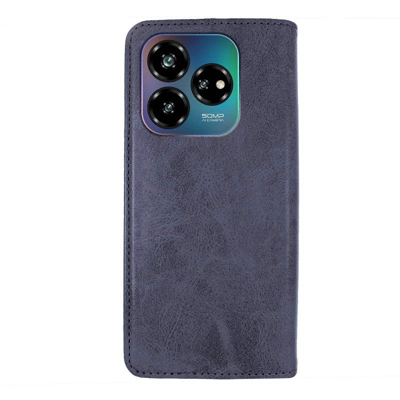Capa Livro Apokin em Pele Sintética com Porta-Cartões para ZTE Blade V60 Vermelho - Imagem 3