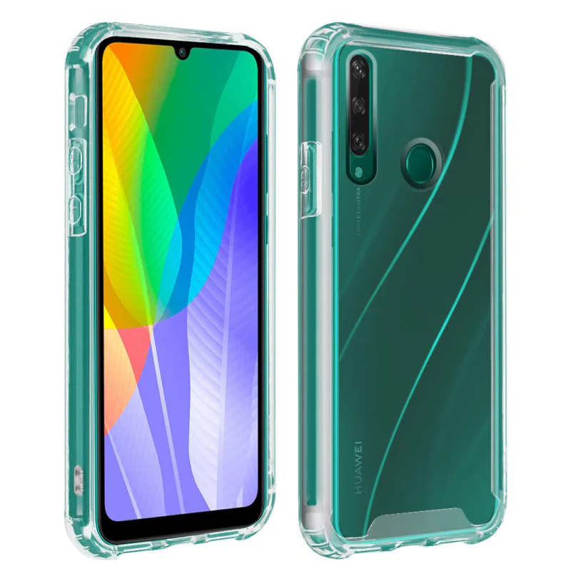 Capa de Silicone Apokin para Huawei Y6p Reforçada Antichoque Transparente