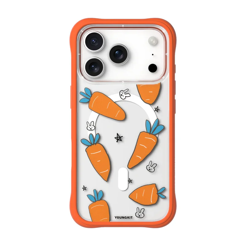 Capa Youngkit iPhone 17 Pro Magnética Cenouras - Imagem 1