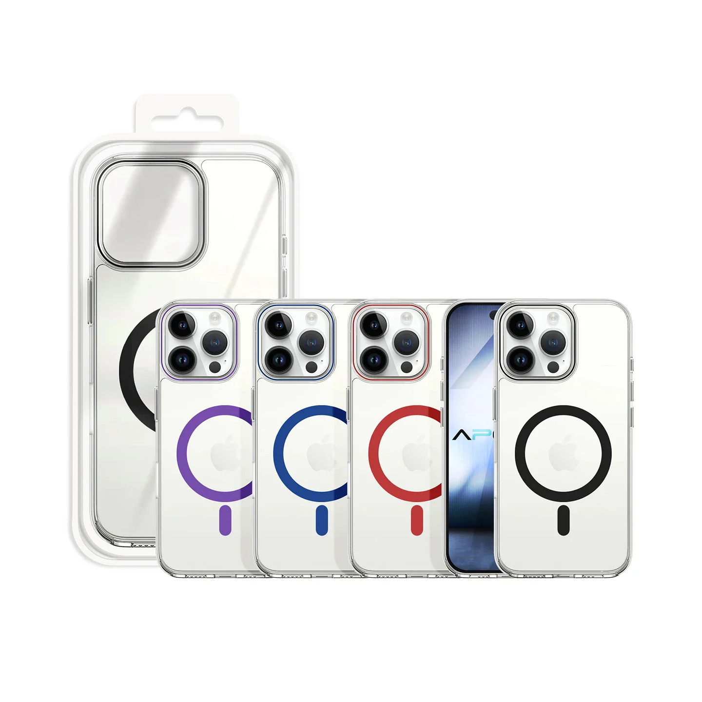 Capa Transparente Apokin com MagSafe para iPhone 15 Pro - Imagem 1