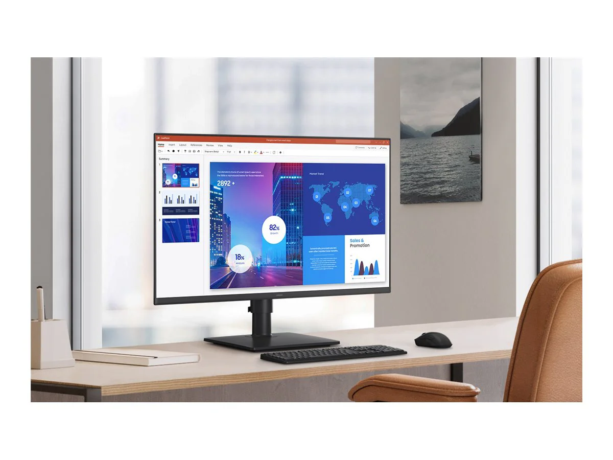 Monitor Samsung S27D400GAU 27" Full HD IPS 100Hz 5ms 2xHDMI DisplayPort Ajustável Preto - Imagem 14