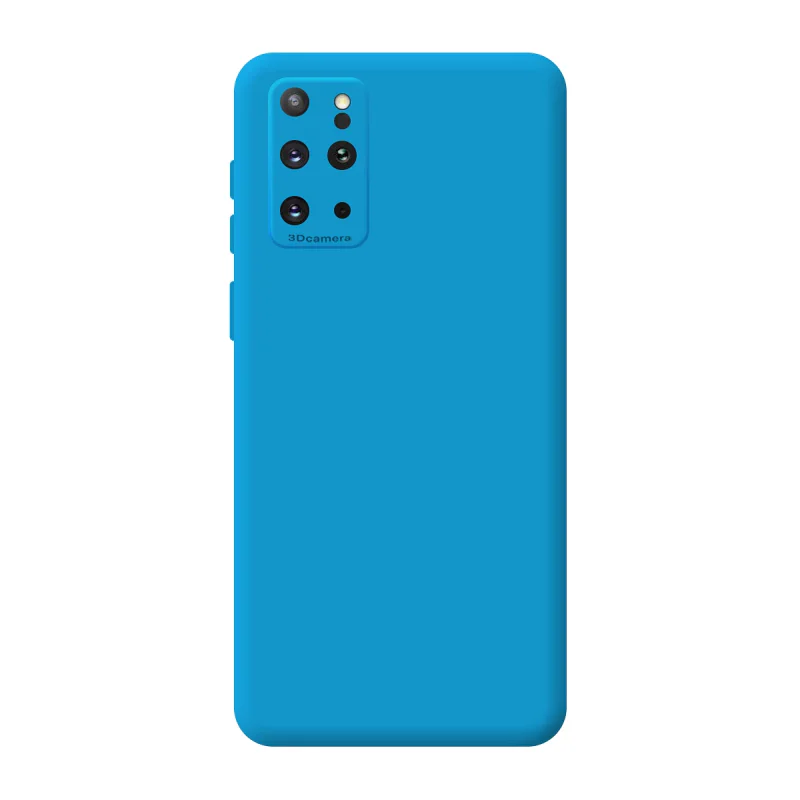Capa de Silicone Macia Apokin com Câmara 3D para Samsung Galaxy S20 Plus Azul turquesa - Imagem 2