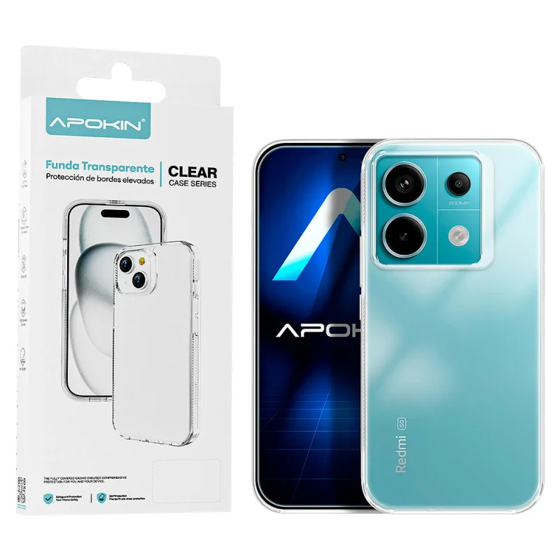 Capa Apokin para Xiaomi Redmi Note 13 5G Antichoque Transparente
