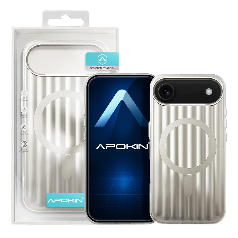 Capa Mate Metalizada Apokin com MagSafe para iPhone 17 Air Prata - Imagem 4