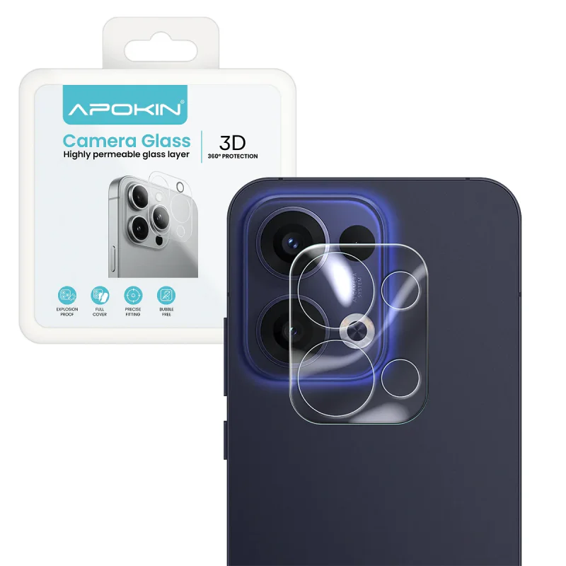 Protetor de Câmara Apokin para Oppo Reno 13 Vidro Temperado