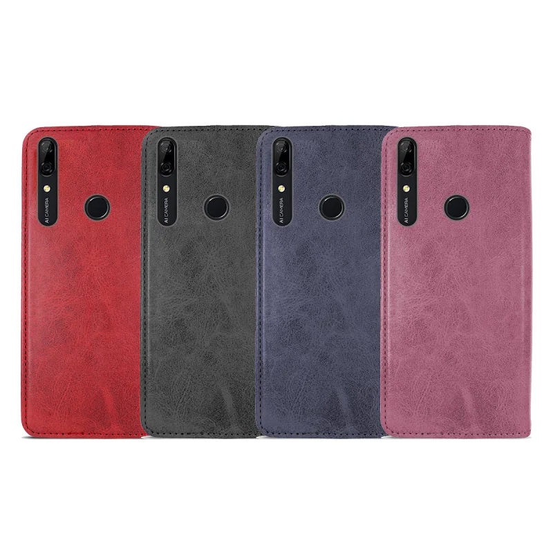 Capa com Compartimento para Cartões Apokin Polipele para Huawei P Smart Z Vermelho - Imagem 1