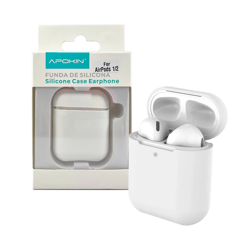 Capa Apokin para AirPods 1 e 2 Silicone Variedade de cores - Imagem 3