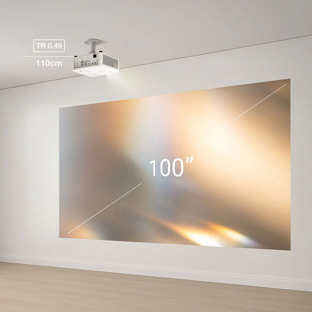 Projetor Optoma LW351ST DLP 4LED WXGA 3500 Lúmenes Curta Distância HDMI/VGA/RS232 Branco - Imagem 7