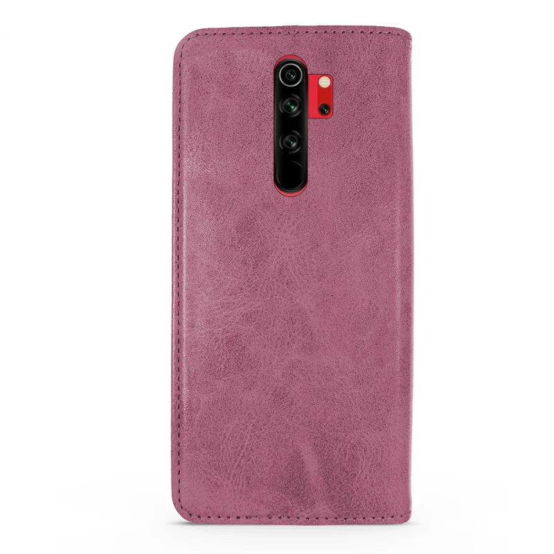 Capa com Porta-cartões Apokin para Xiaomi Redmi Note 8 Pro Pele Sintética Rosa - Imagem 5