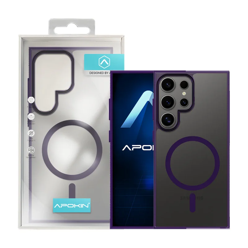 Capa Apokin Acrílica com MagSafe para Samsung Galaxy S24 Ultra Azul - Imagem 3