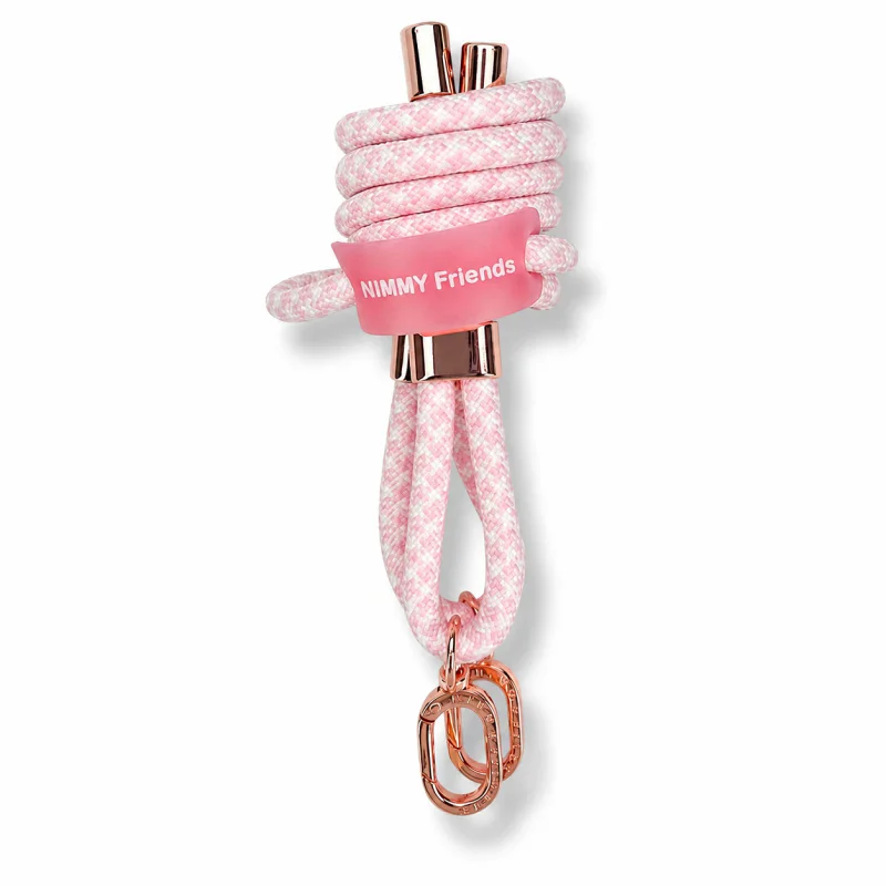 Cordão para Telemóvel Nimmy Friends Apokin Rosa e Branco - Imagem 4