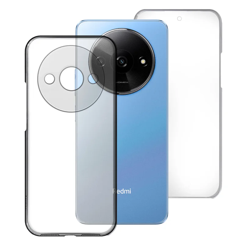 Capa 360 Dupla Apokin para Xiaomi Redmi A3 Silicone Transparente
