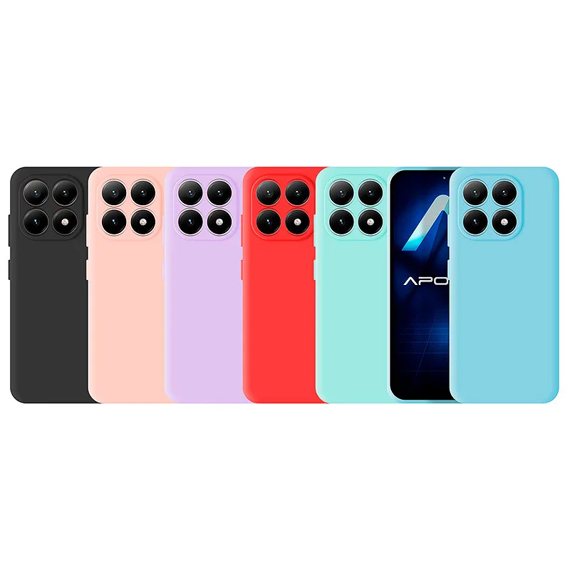 Capa Apokin para Xiaomi 15T Silicone Macio Variedade de cores