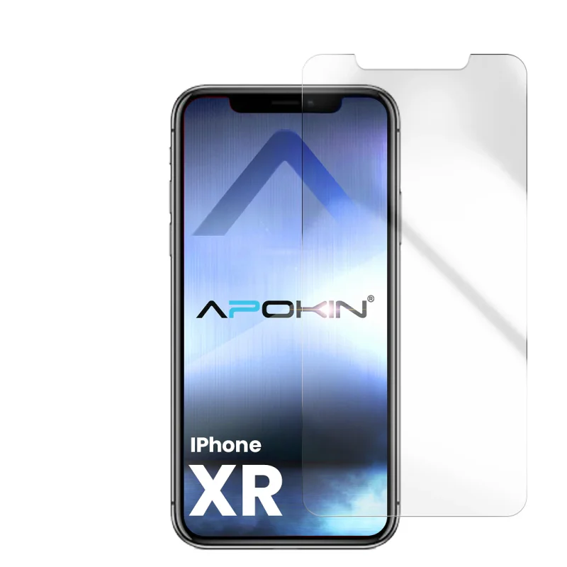 Película Protetora de Ecrã Apokin para iPhone XR Vidro Temperado Transparente - Imagem 5