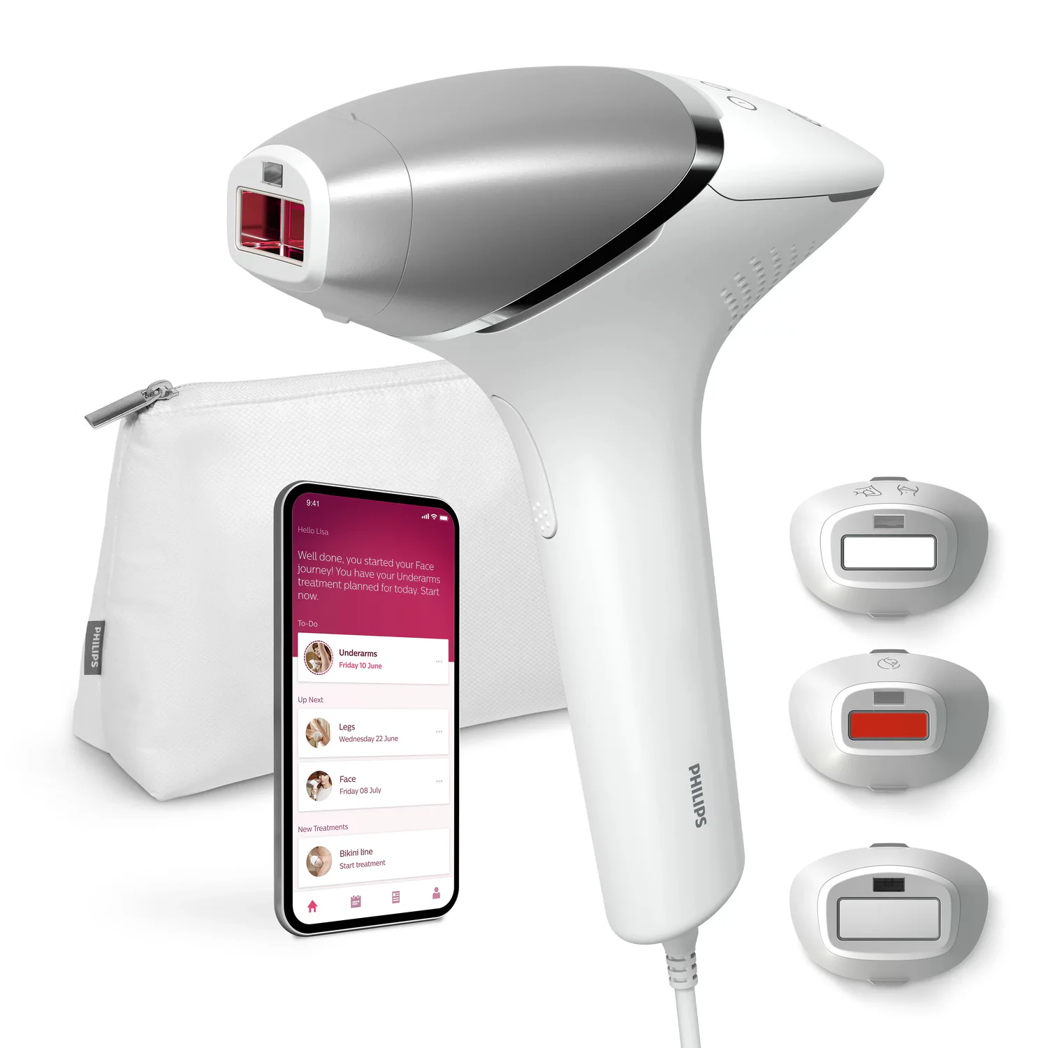 Depiladora de Luz Pulsada IPL Philips Lumea 8000 Series BRI946/00 com SenseIQ e 3 Acessórios - Imagem 2