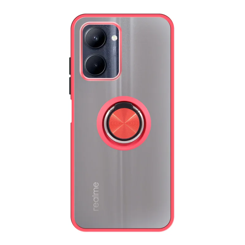Capa Apokin para Realme C55 em Gel Fumado com Íman e Suporte Preto - Imagem 3