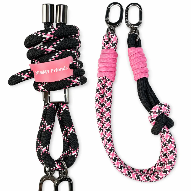 Cordão para Telemóvel Apokin Nimmy Amigos Rosa e Preto