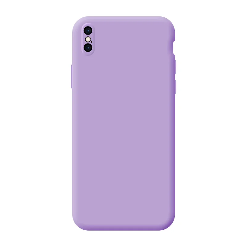 Capa Apokin para iPhone XS Max Silicone Suave com Relevo de Câmara 3D Lilás - Imagem 6