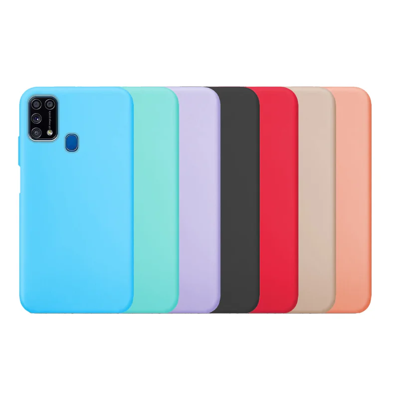 Capa Apokin para Samsung Galaxy M31 Silicone Macio Preto - Imagem 1
