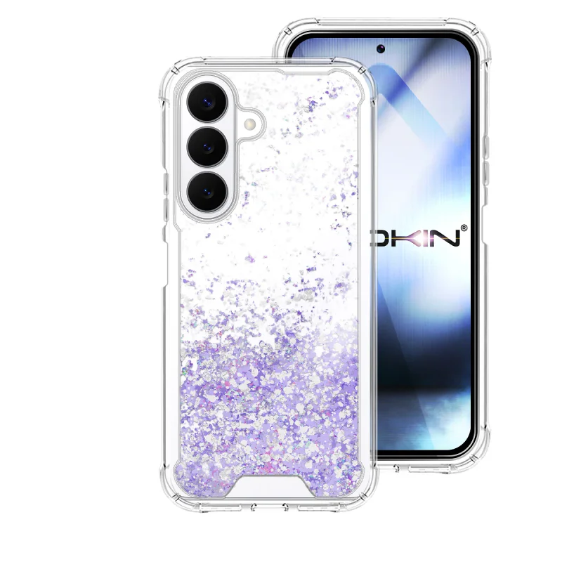 Capa Apokin para Samsung Galaxy S26 FE em Gel Glitter Transparente Variedade de cores - Imagem 5