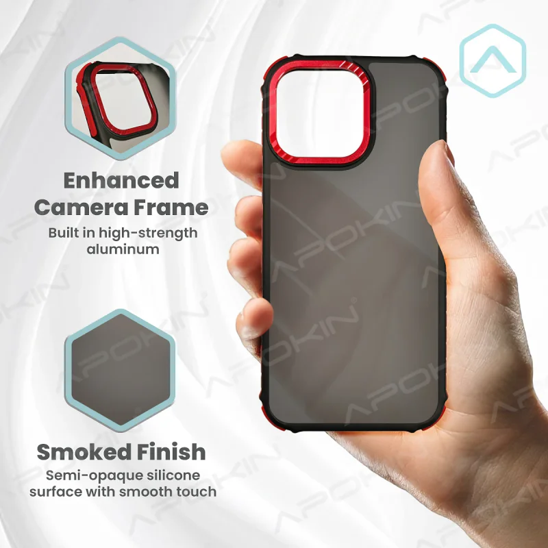 Capa Apokin para iPhone 15 Rock Fumada Azul - Imagem 2