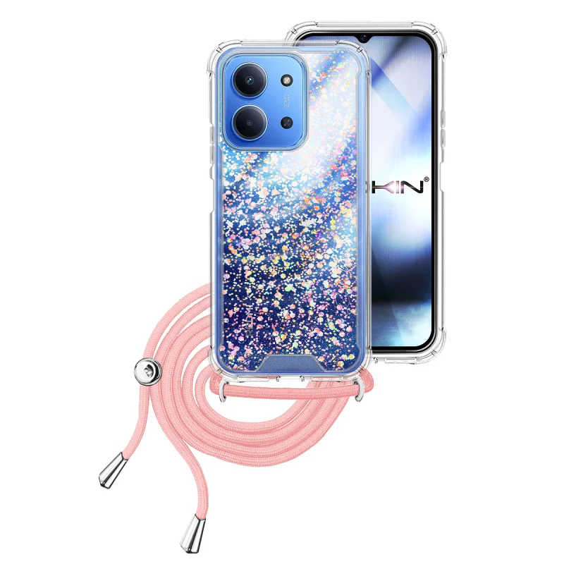 Capa em Gel Apokin para Xiaomi Redmi 15C 173 mm Transparente com Cordão Preto - Imagem 3