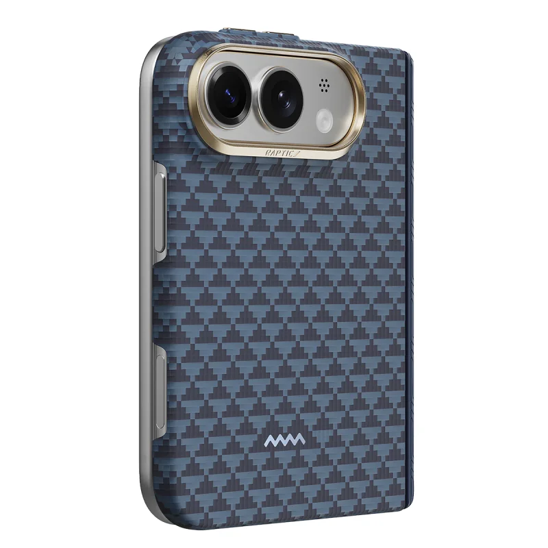 Capa Apokin Raptic Aramid Skin Pro com MagSafe para iPhone 18 Duo Preto Escuro - Imagem 3
