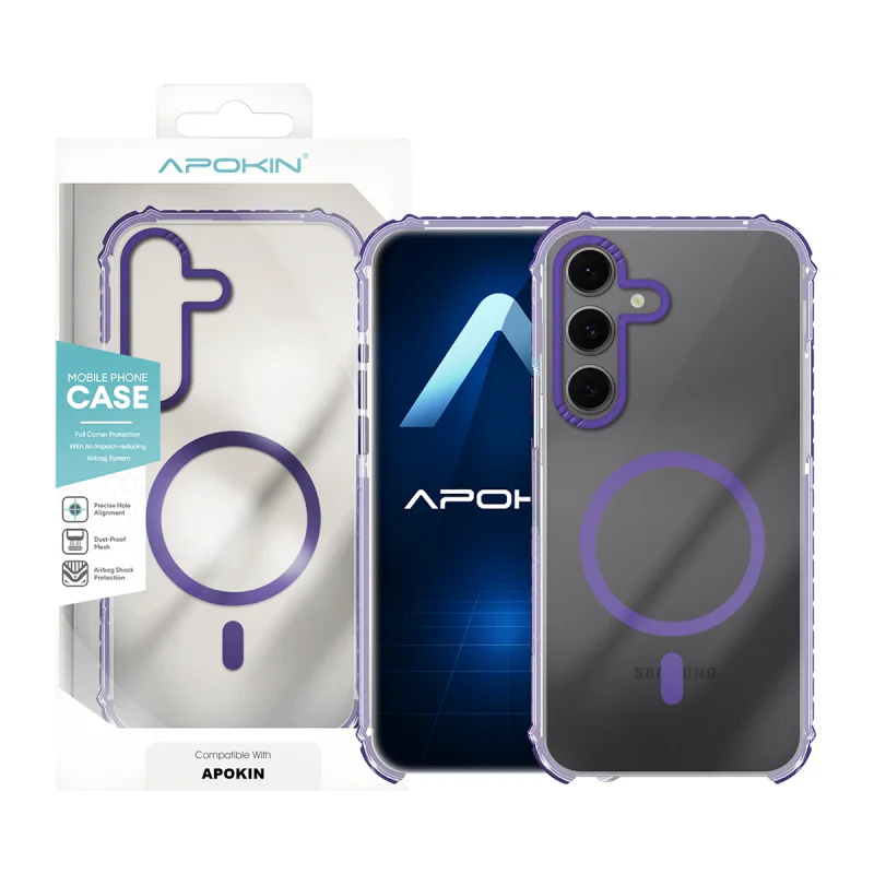 Capa Apokin Rock para Samsung Galaxy S24 com MagSafe Preto - Imagem 4