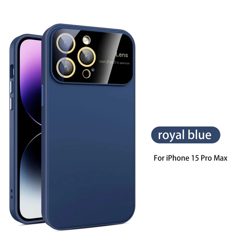 Capa Apokin para iPhone 13 Pro Max Silicone Mate com Proteção de Câmara Azul Escuro - Imagem 6