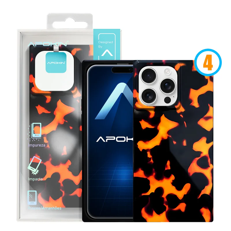 Capa Apokin para iPhone 16 Pro Metalizada com MagSafe Desenho 4 - Imagem 6