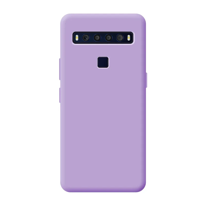 Capa Apokin para TCL 10L em Silicone Macio com Proteção de Câmara 3D Vermelho - Imagem 5