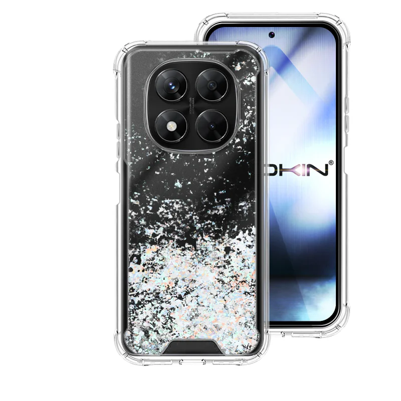 Capa Apokin para Xiaomi Redmi Note 14 Pro 5G / Poco X7 em Gel com Purpurina Variedade de Cores - Imagem 5