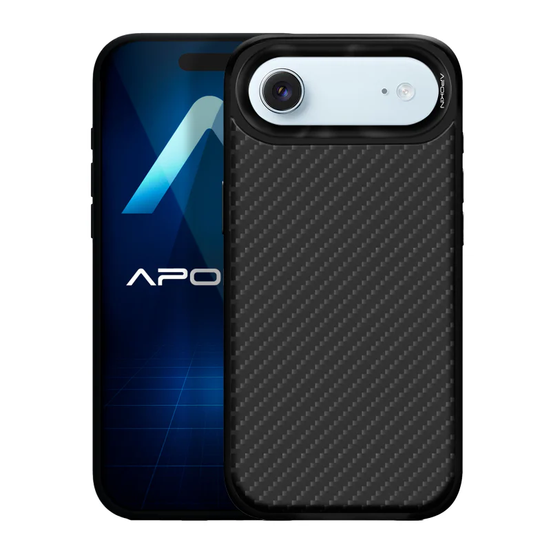 Capa Apokin para Apple iPhone 17 Air Efeito Carbono com MagSafe Preto - Imagem 2