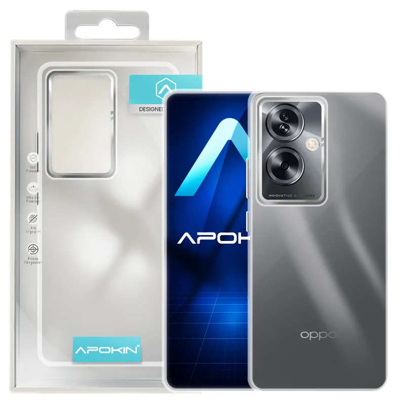 Capa Apokin para Oppo A79 Acrílica Transparente Lilás - Imagem 3
