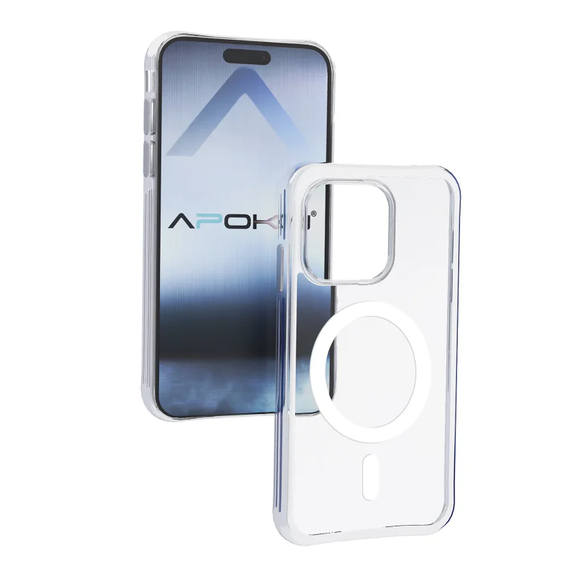 Capa Apokin para iPhone 15 Transparente de 3,3 mm com MagSafe Transparente - Imagem 2
