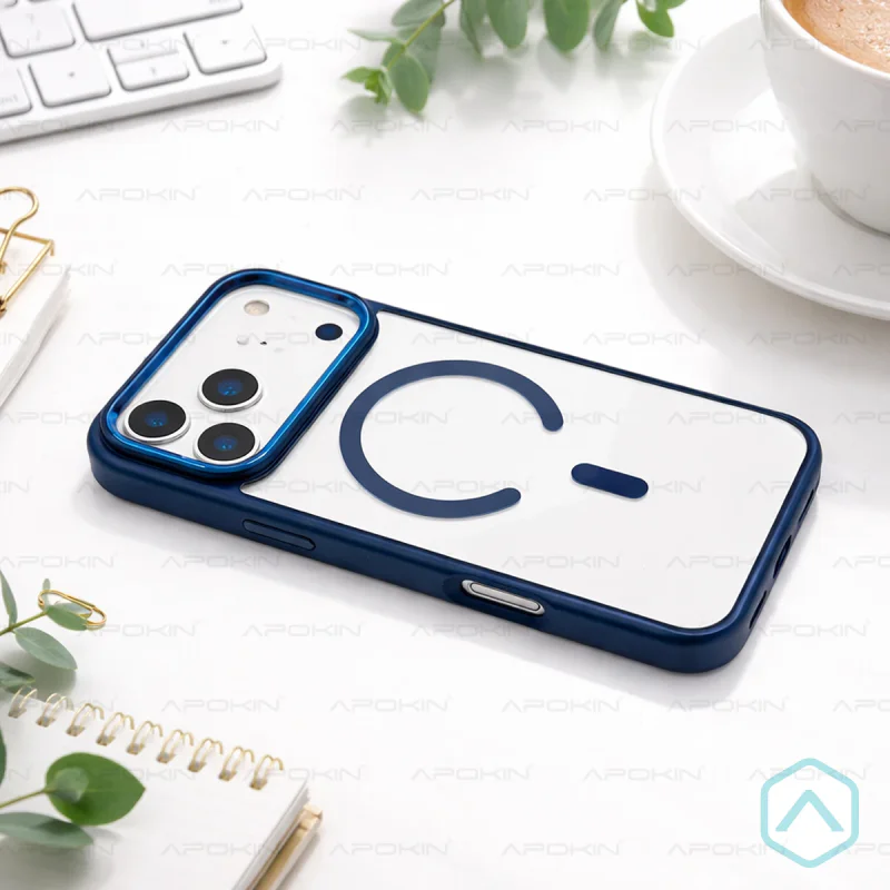 Capa Acrílica Apokin com MagSafe para iPhone 17 Azul - Imagem 2