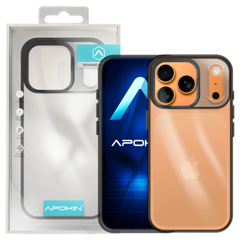 Capa Apokin Acrílica Transparente para iPhone 17 Pro Max Turquesa - Imagem 2