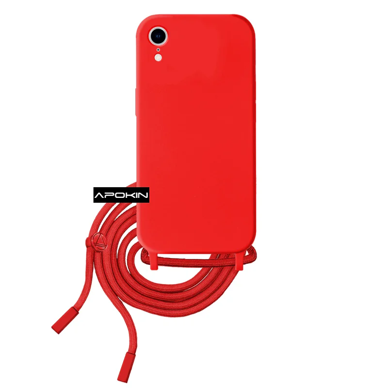 Capa Macia Apokin para iPhone XR com Cordão Rosa - Imagem 3