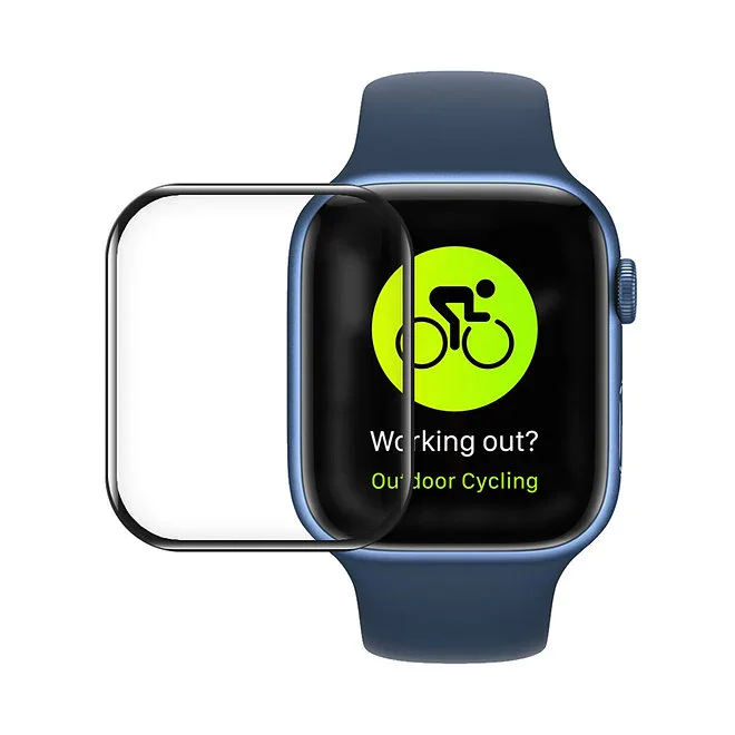 Película Protetora Blueo para Apple Watch S7 / S8 41 mm 3D Bordo Curvo Alta Molécula - Imagem 3