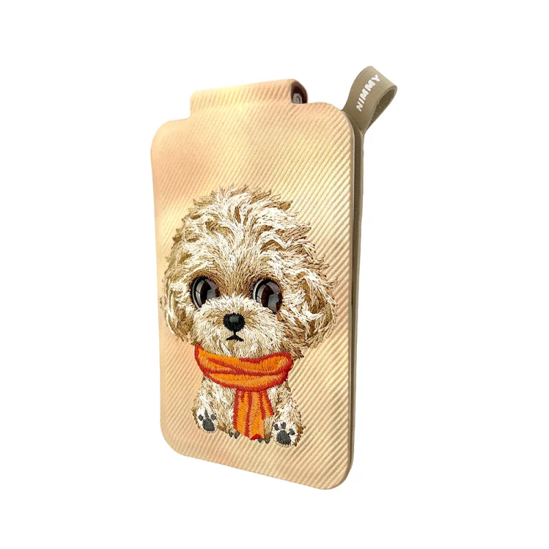 Porta-Cartões Magnético Apokin com Suporte Desenho Cão Castanho - Imagem 2