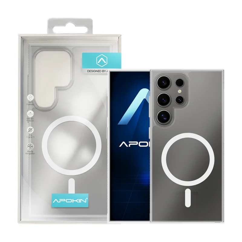 Capa Apokin Acrílica com MagSafe para Samsung Galaxy S24 Ultra Azul - Imagem 4